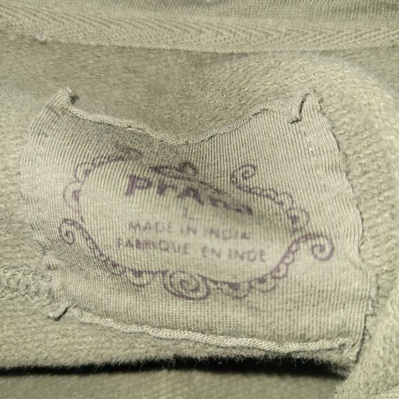 PRANA Vintage Olive Green Double-Breasted Military-Inspired Jacket Buttoned Pock - Picture 8 of 9